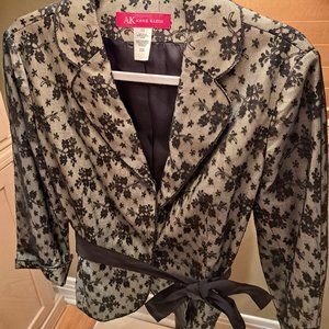 Black lace cocktail vest